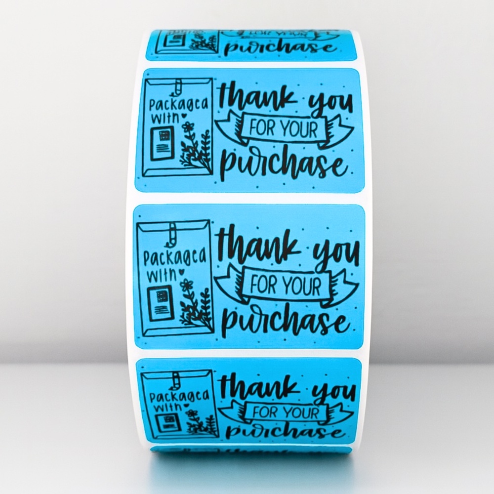 Thank You for Your Purchase Stickers | Packaged With Love | Cute Packaging - Picture 11 of 11